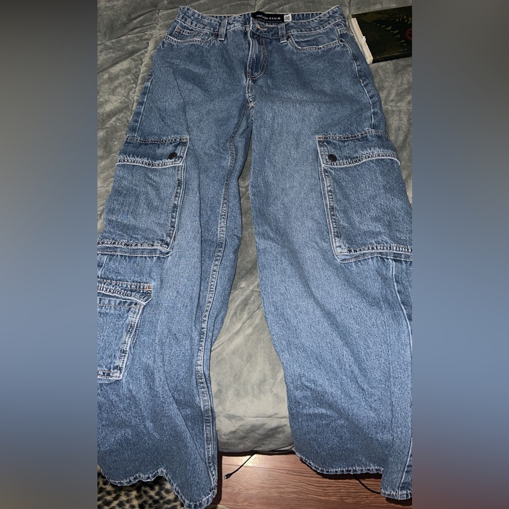 Blue Cargo Pants